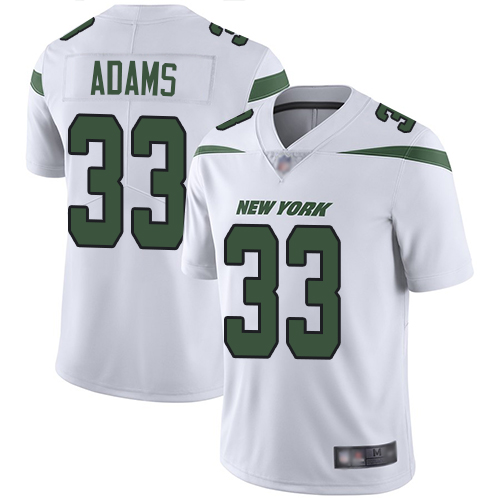New York Jets Limited White Men Jamal Adams Road Jersey NFL Football #33 Vapor Untouchable->women nfl jersey->Women Jersey